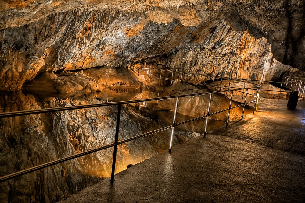 incredible tunnels inside a mountain in Hungary