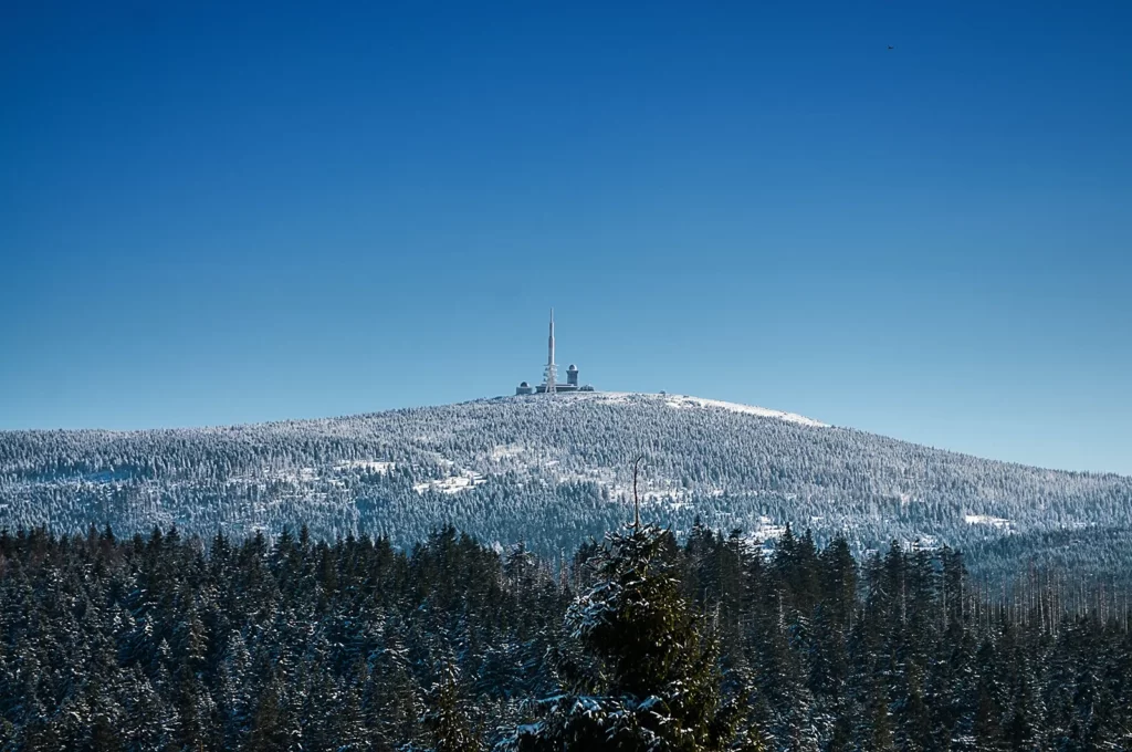 Brocken mountain in Germany, considered one of the most mystical mountains in the country