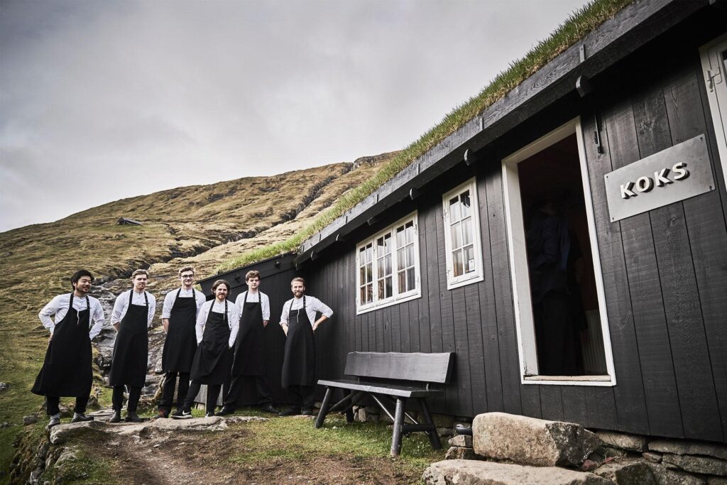 photo of KOKS restaurant in the Faroe Islands on the island of Streymoy, this cafe has 2 Michelin stars