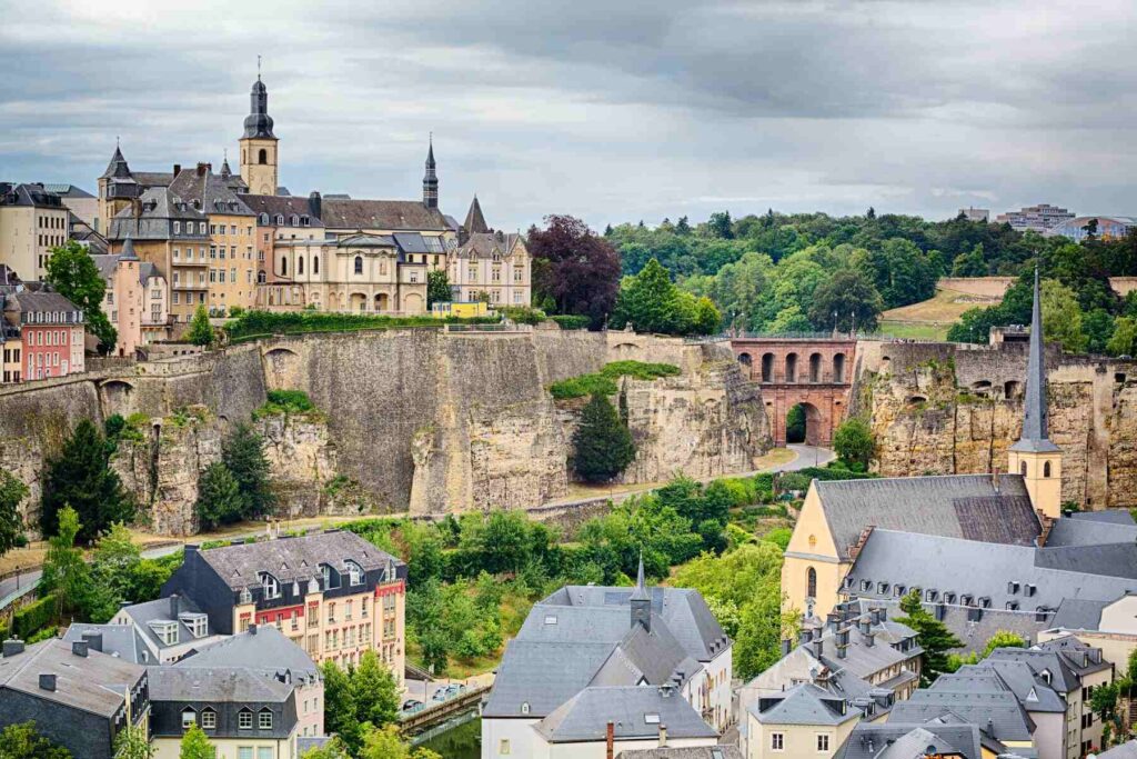 photo of the old town of Luxembourg